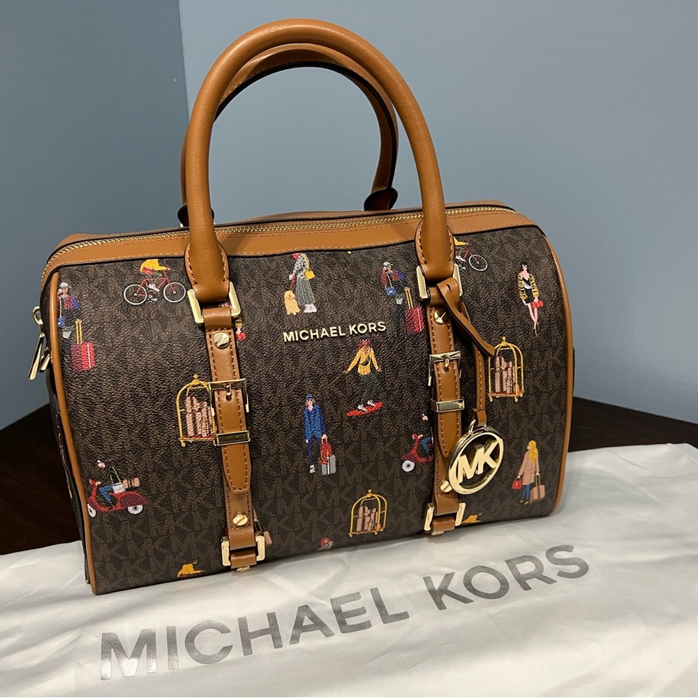 Michael Kors Canvas And Leather Handbag - image 7